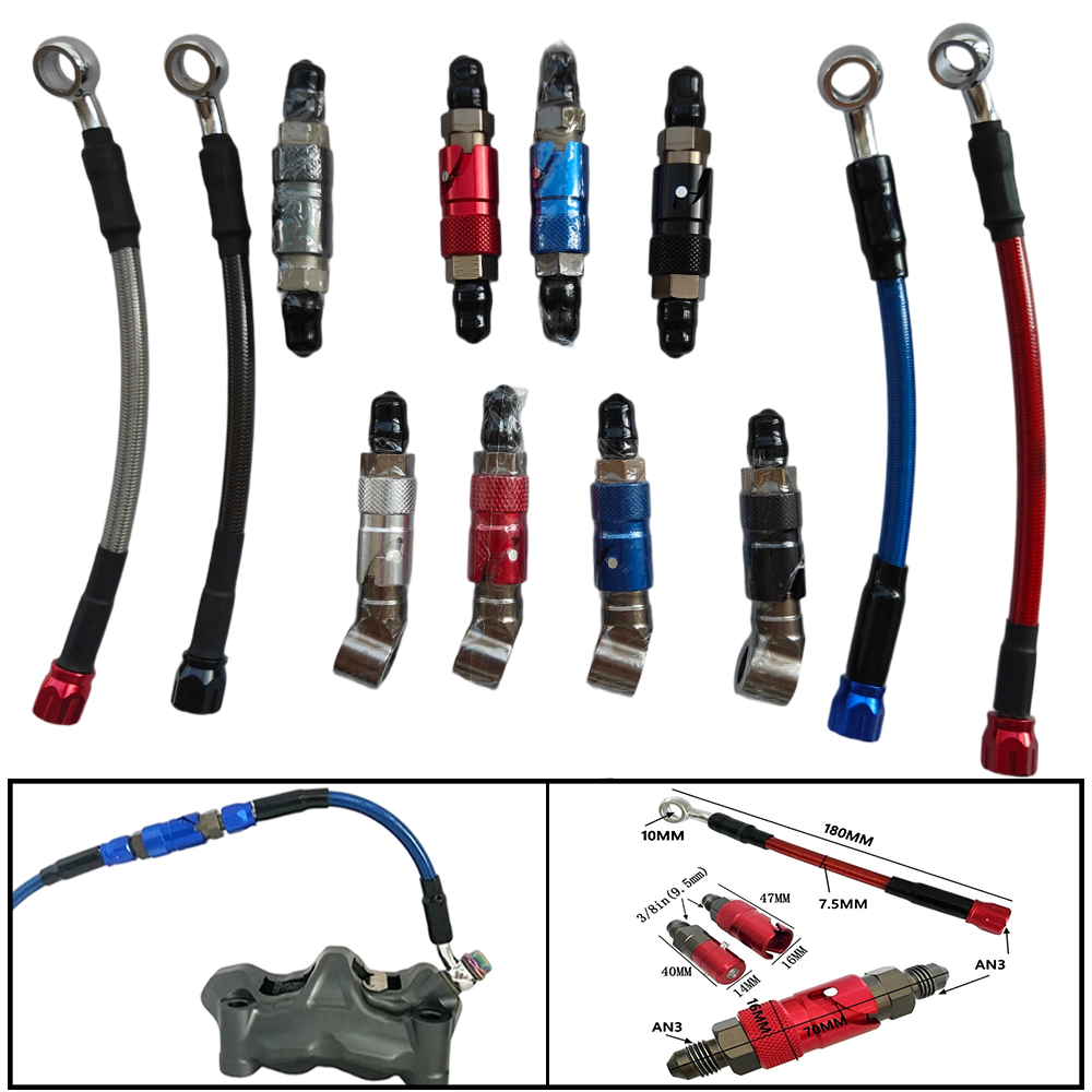 Brake Line Motorcycle - Zestaw adapterów do szybkiego montażu przewodów