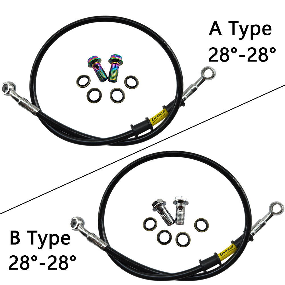 28 ° -28 °   Czarne, plecione, – Brake Line Motorcycle recenzja i cena