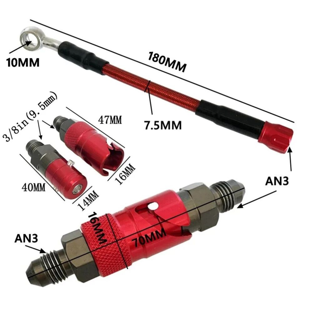 Zestaw adapterów do szybkiego  – Brake Line Motorcycle recenzja i cena