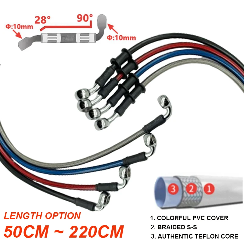 2x 10mm 28-90 Stopni Motocyklo – Motorcycle Brake Cable recenzja i cena