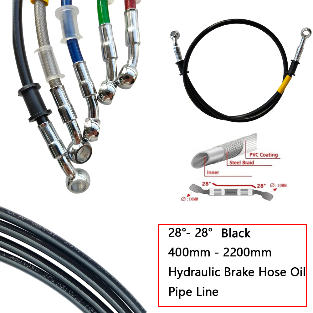 28 ° -28 °   Czarny, wzmocnion – Brake Line Motorcycle recenzja i cena